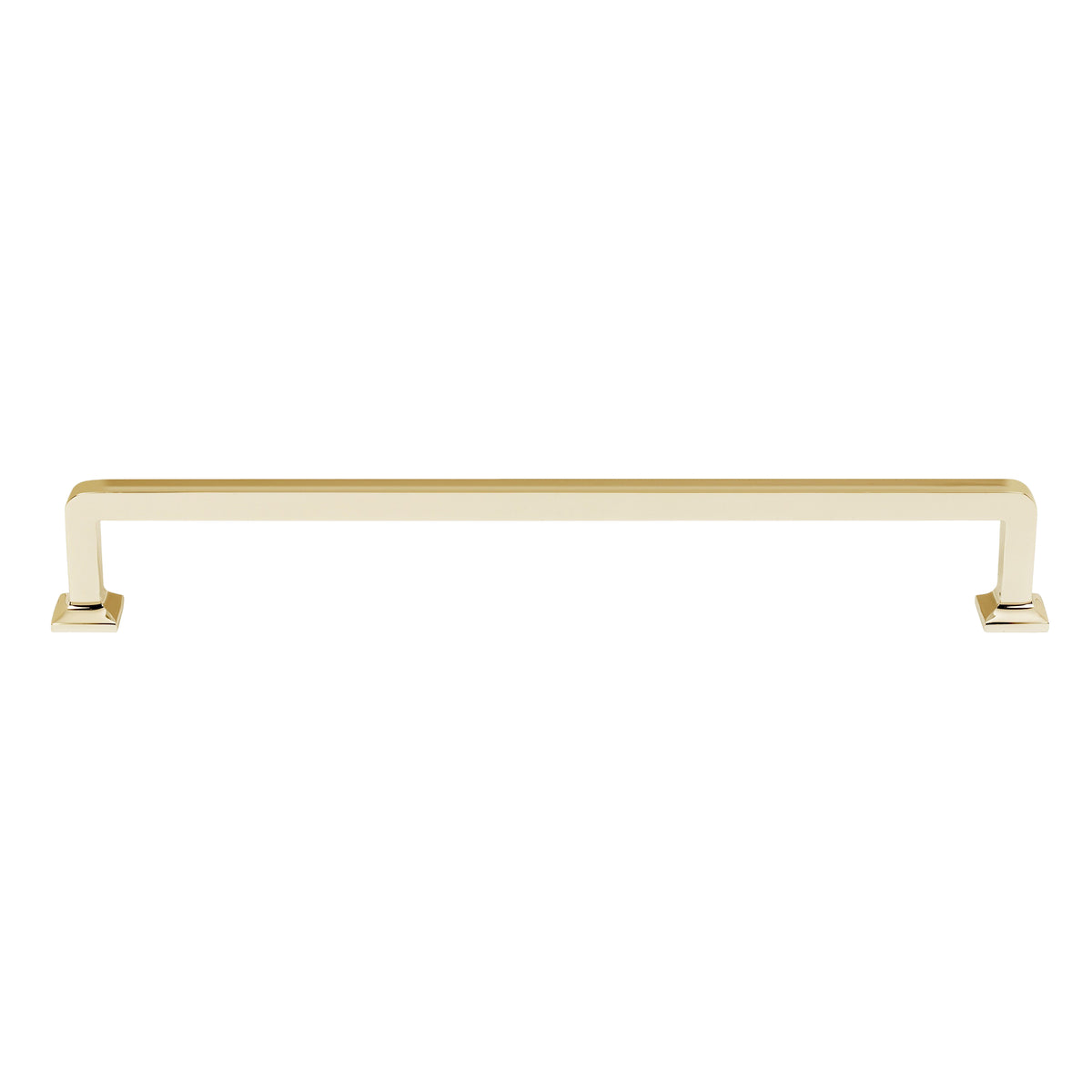 Unlacquered Brass "Kensington" Mission Style Cabinet Hardware - Forge Hardware Studio
