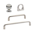 Omni Cabinet Knobs and Drawer Pulls in Polished Nickel - Forge Hardware Studio