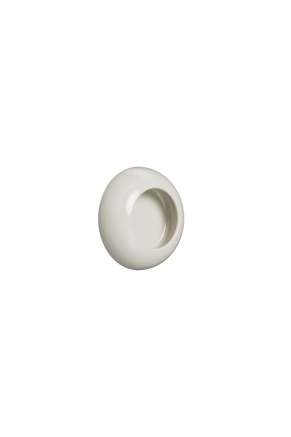 Ivory White "Vibe" Cup Knob and Drawer Pull - Forge Hardware Studio