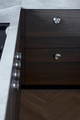 Satin Steel "Vibe" Cup Knob and Drawer Pull - Forge Hardware Studio