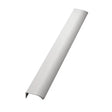 Matte White "Edge Straight" Tab Drawer Pulls - Forge Hardware Studio