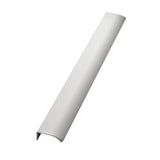 Matte White "Edge Straight" Tab Drawer Pulls - Forge Hardware Studio