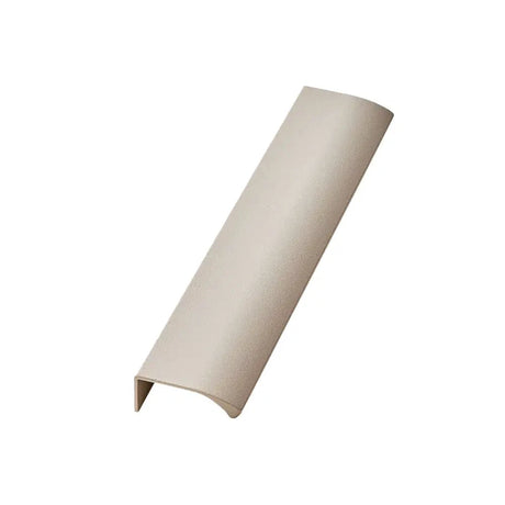 Beige Textured "Edge Straight" Tab Drawer Pulls - Forge Hardware Studio