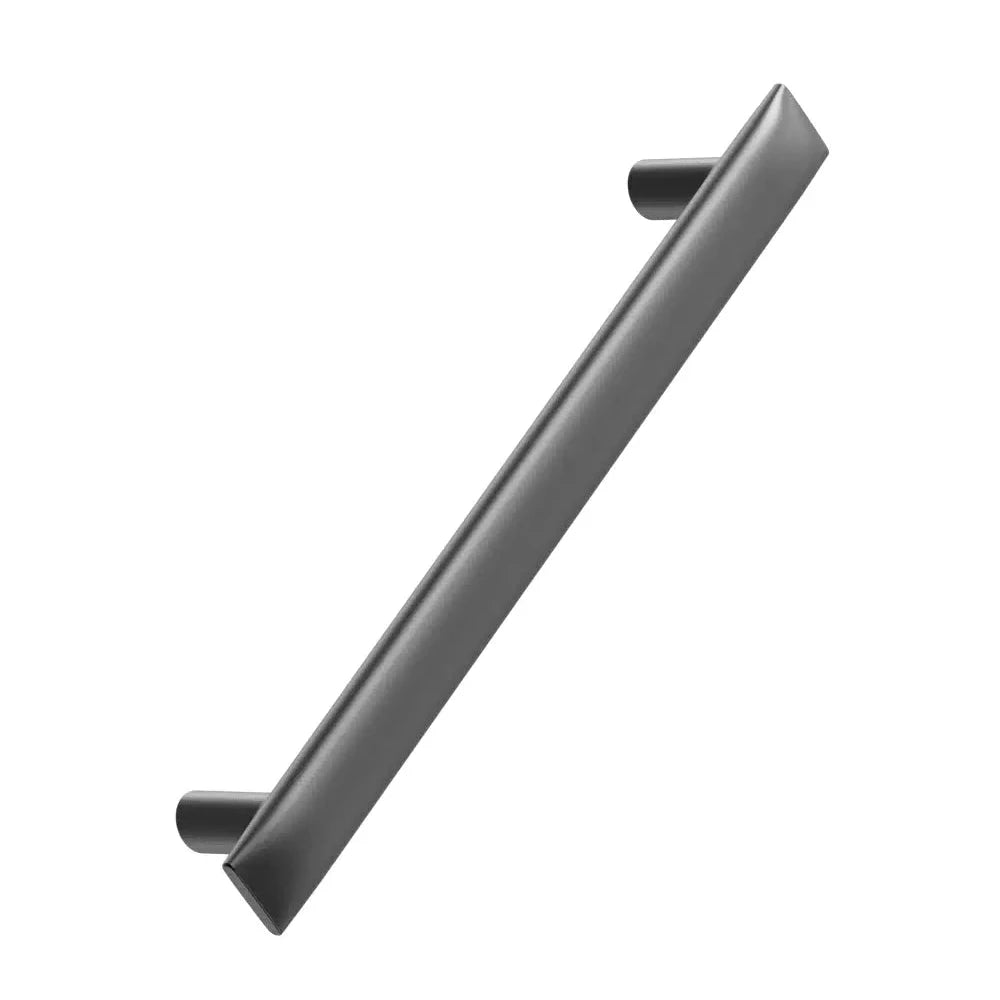 Gun Metal "Flow" T-Bar Cabinet Knob and Drawer Pull - Forge Hardware Studio