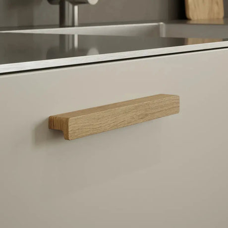 Lacquered Oak Wood "Elan" Knob and Drawer Pulls - Forge Hardware Studio