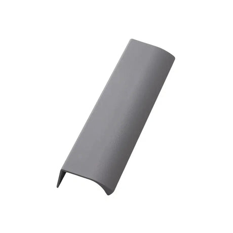 Grey Textured "Edge Straight" Tab Drawer Pulls - Forge Hardware Studio