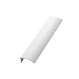 Glossy White "Edge Straight" Tab Drawer Pulls - Forge Hardware Studio