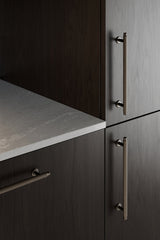 Dark Rubbed Bronze "Villa" Fluted Cabinet Knobs and Pulls - Forge Hardware Studio