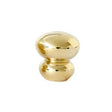 Unlacquered Polished Brass "Buoy" Cabinet Knob - Forge Hardware Studio