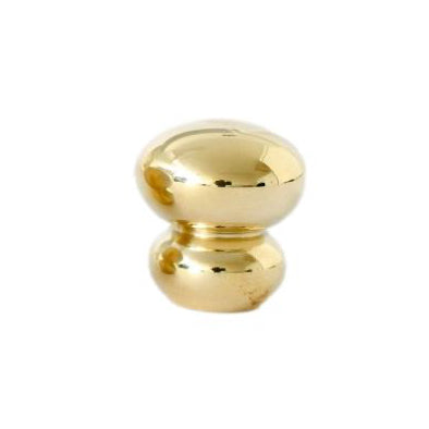 Unlacquered Polished Brass "Buoy" Cabinet Knob - Forge Hardware Studio