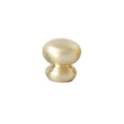 Round Brushed Brass "Buoy" Cabinet Knob - Forge Hardware Studio