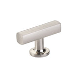 T-Bar "Geo" Cabinet Knobs and Drawer Pulls in Satin Nickel - Forge Hardware Studio