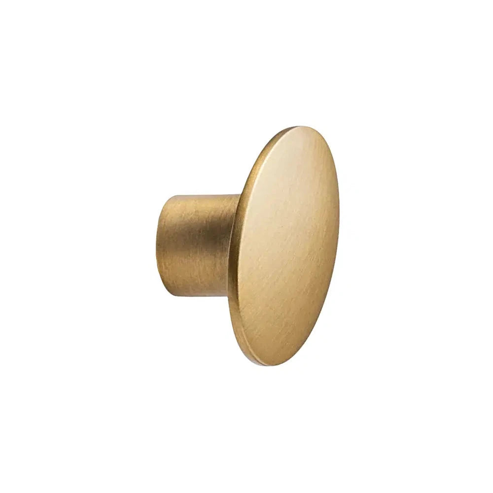 Brushed Bronze "Dome" Oval Cabinet Knob - Forge Hardware Studio
