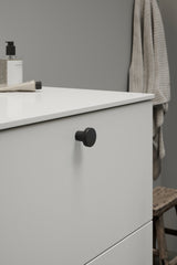 Matte Black "Lounge" Cabinet Knob and Wire Drawer Pulls - Euro • Knobs