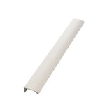 Glossy White "Edge Straight" Tab Drawer Pulls - Forge Hardware Studio