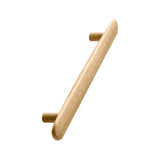 Oak Lacquered Wood "Brutus" Cabinet Knob and Drawer Pulls - Euro • Knobs