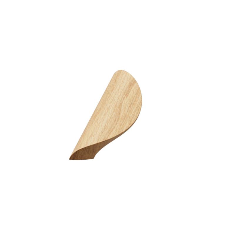 Lacquered Oak Wood "Archive" Tab Drawer Pulls - Forge Hardware Studio