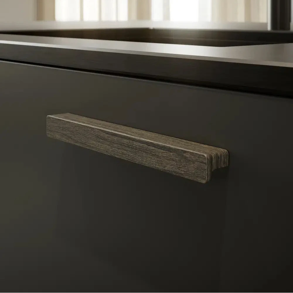 Dark Brown "Elan" Knob and Drawer Pulls - Forge Hardware Studio