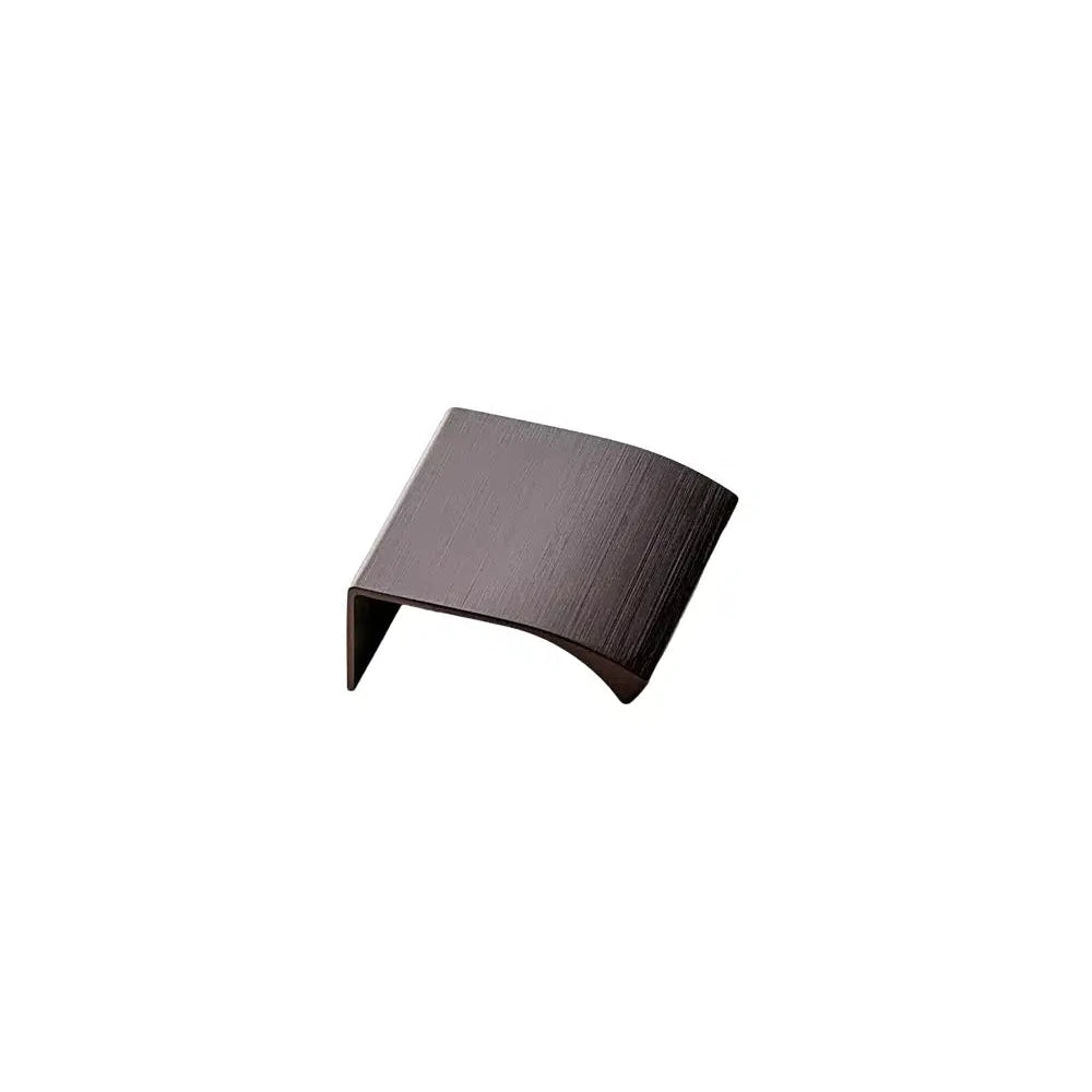 Dark Bronze "Edge Straight" Tab Drawer Pulls - Forge Hardware Studio