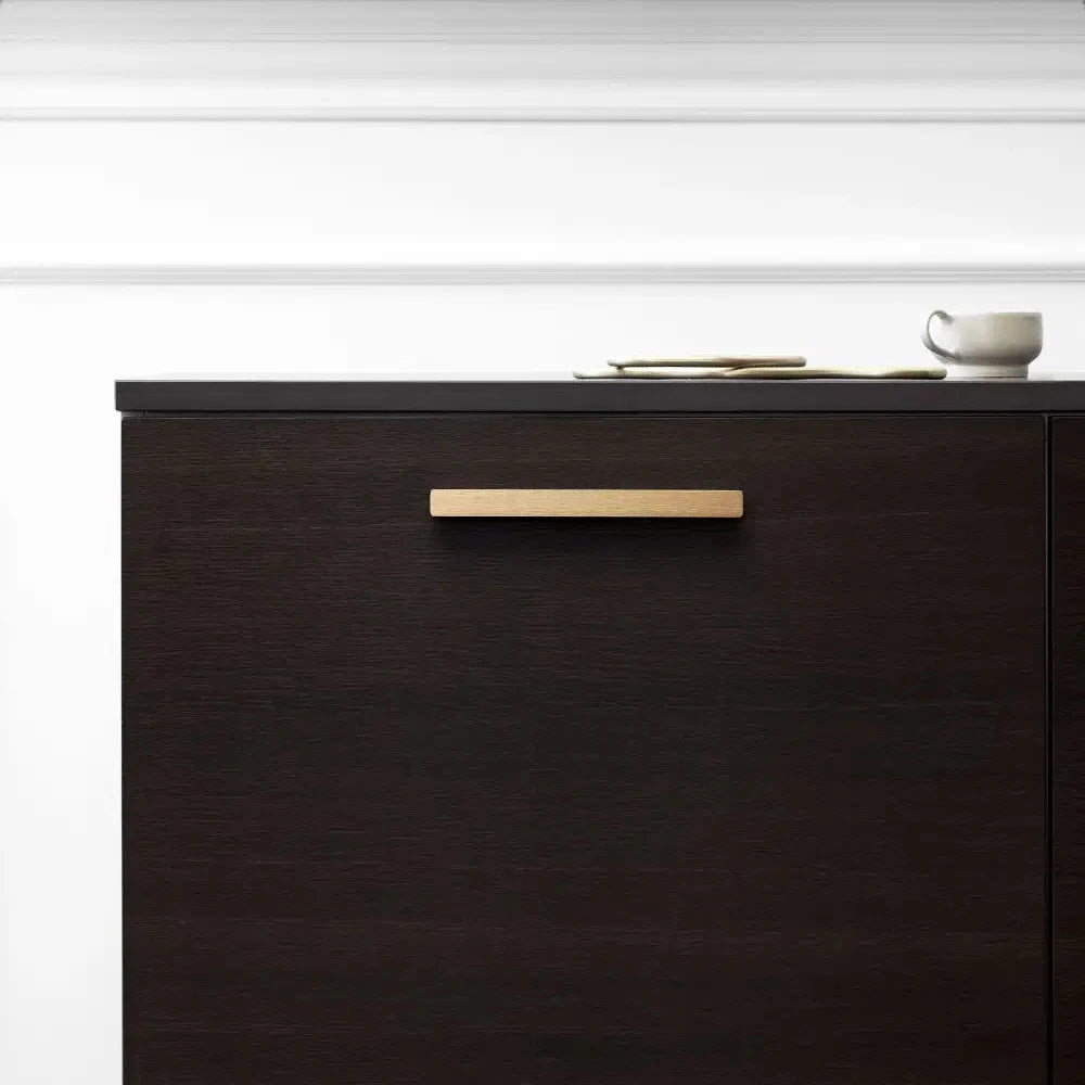 Brushed Brass "Elan" Knob and Drawer Pulls - Forge Hardware Studio