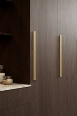 Brushed Bronze "Ciel" Tab Drawer Pulls - Forge Hardware Studio