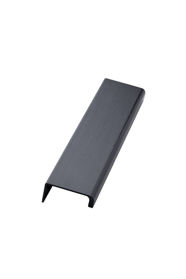 Edge Brushed Matt Black "Artisan" Drawer Pulls - Euro • Knobs