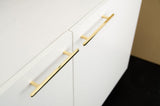 Unlacquered Brass "Level" Cabinet Knobs and Drawer Pulls - Forge Hardware Studio