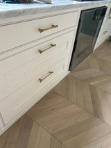 Hourglass "Tuscany" Drawer Pulls and Knobs in Antique Brass - Forge Hardware Studio