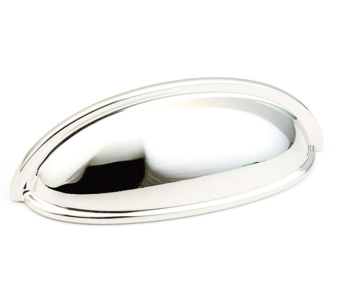Traditional "Joy" Drawer Pulls in Polished Nickel - Forge Hardware Studio