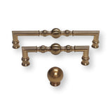 Champagne Bronze “Kira” Cabinet Ball Knob and Drawer Pulls - Forge Hardware Studio