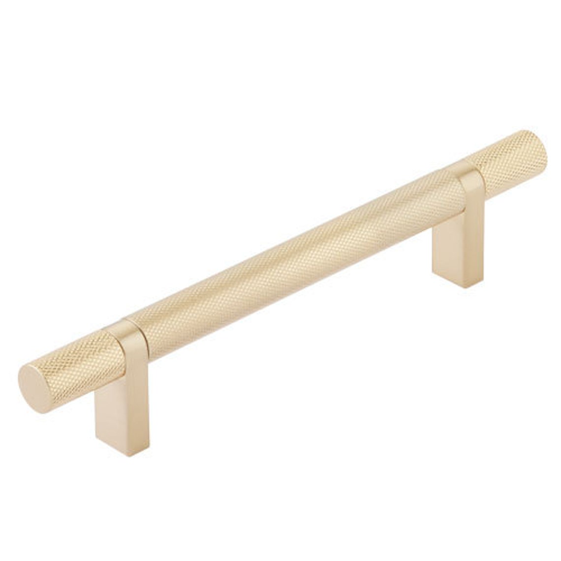 Knurled Select T-Bar Champagne Bronze Cabinet Knobs and Drawer Pulls - Forge Hardware Studio
