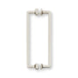 Polished Nickel Glass Shower Door Handle - Back to Back Shower Knob - Forge Hardware Studio