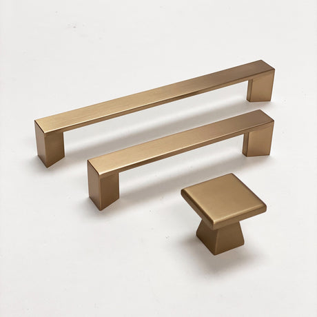 Champagne Bronze "Vita" Cabinet Knobs and Drawer Pulls - Forge Hardware Studio