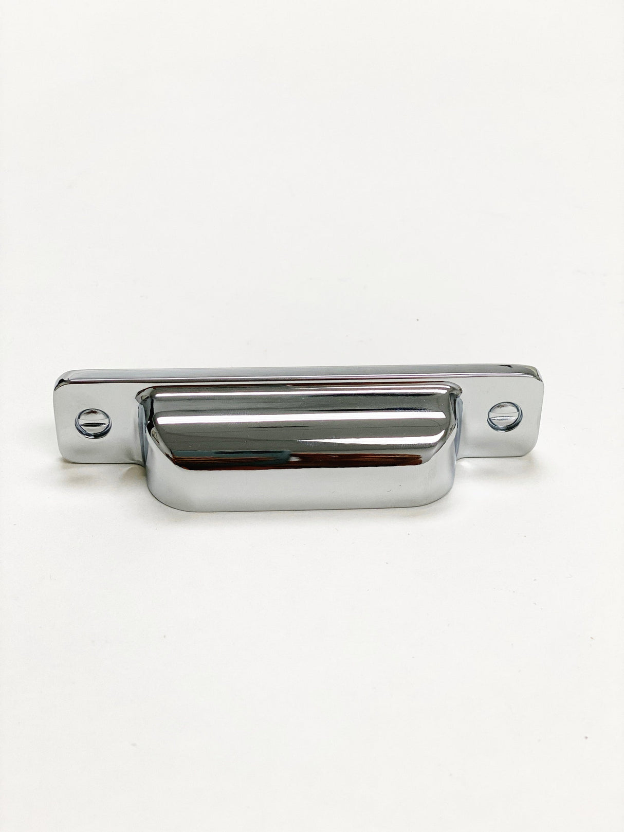 Square Cup "Kira" Polished Chrome Drawer Pulls - Forge Hardware Studio