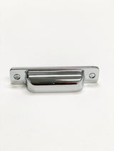 Square Cup "Kira" Polished Chrome Drawer Pulls - Forge Hardware Studio