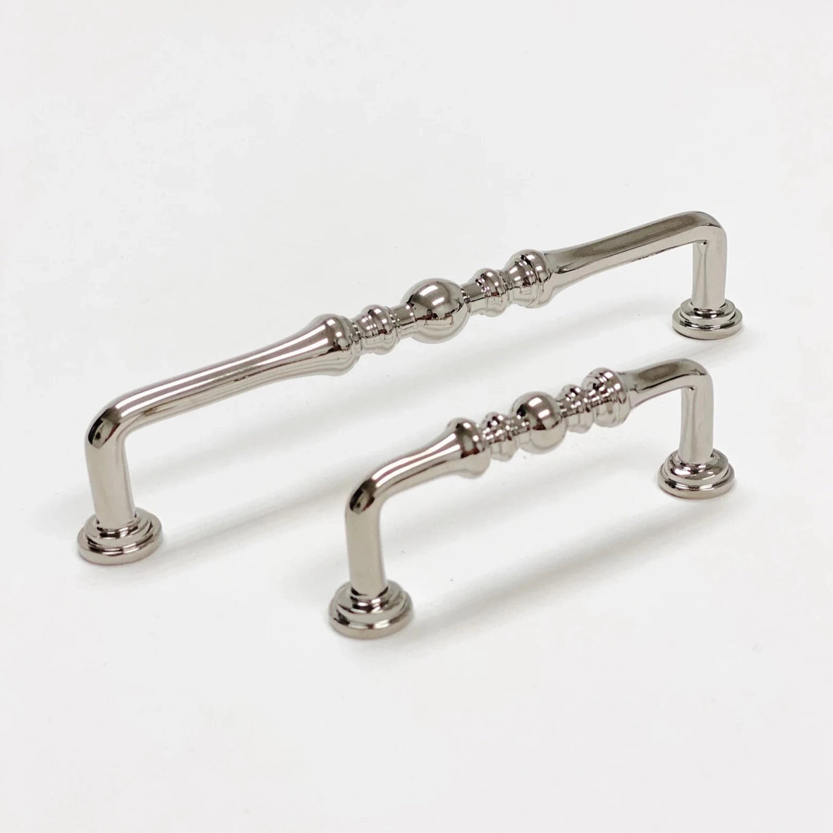 Polished Nickel "Heritage" Cabinet Drawer Pulls - Kitchen Drawer Handles - Forge Hardware Studio