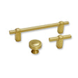 Satin Brass "Elliott" Drawer Pulls and Cabinet Knobs - Forge Hardware Studio