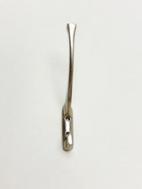 Brushed Nickel "Zen" Wall Coat and Hat Hook - Forge Hardware Studio