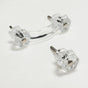 Glass Depression Clear Drawer Pull and Cabinet Knobs - Forge Hardware Studio