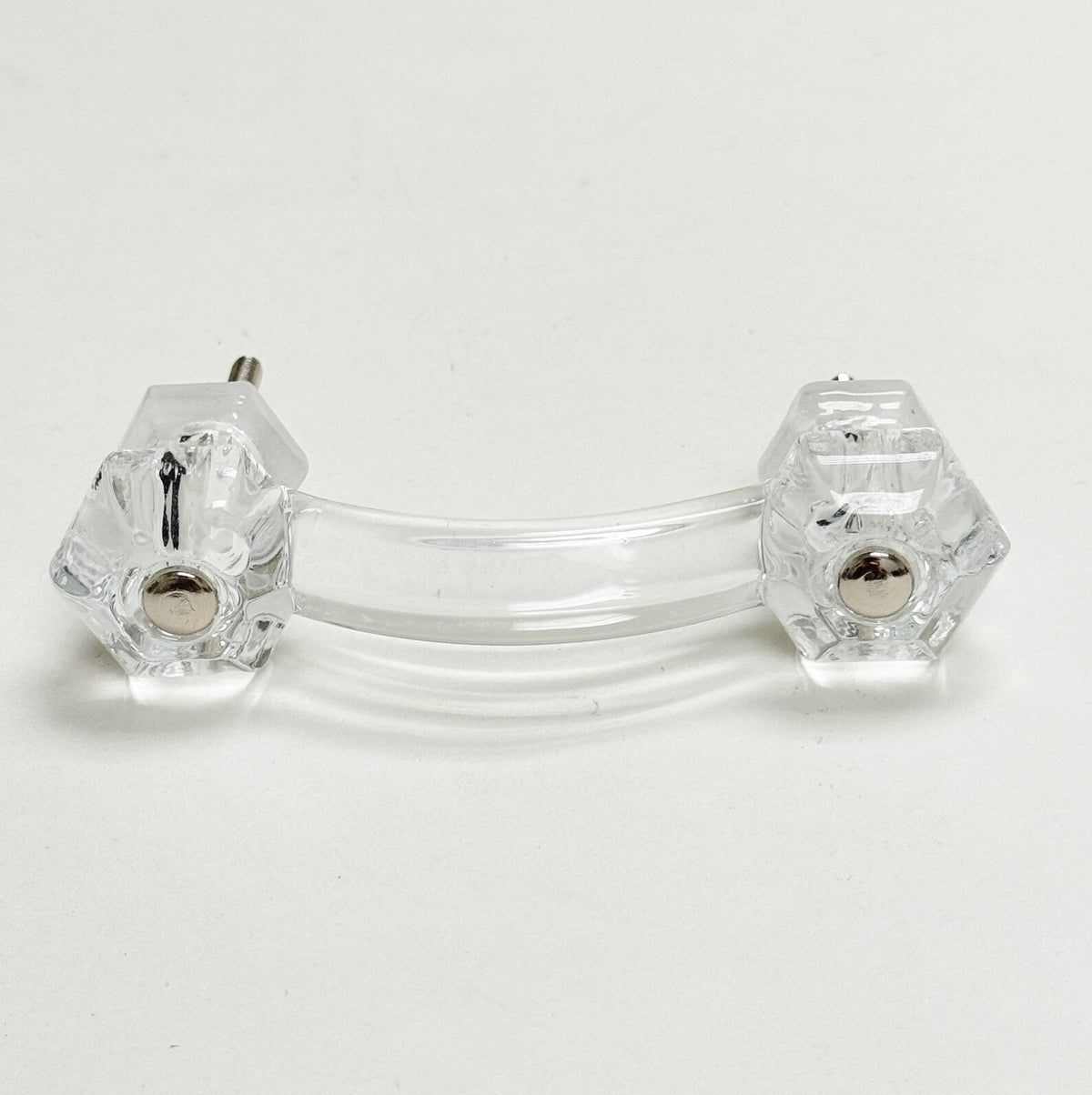 Glass Depression Clear Drawer Pull and Cabinet Knobs - Forge Hardware Studio