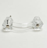 Glass Depression Clear Drawer Pull and Cabinet Knobs - Forge Hardware Studio