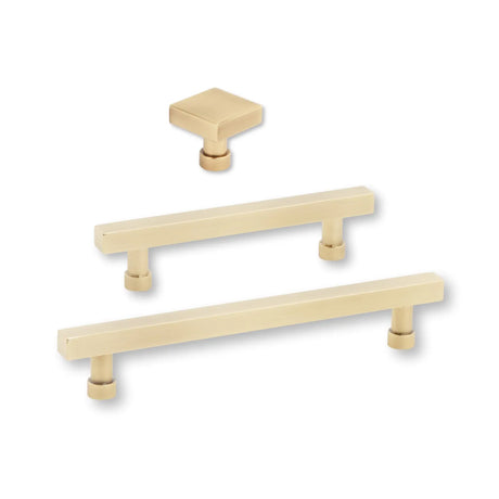 Vintage Brass "Noble" Cabinet Knobs and Pulls Cabinet Hardware - Forge Hardware Studio