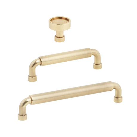 Vintage Brass "Nolan" Cabinet Knobs and Pulls Cabinet Hardware - Forge Hardware Studio
