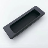 Recessed Matte Black Drawer Pulls - Forge Hardware Studio