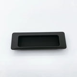 Recessed Matte Black Drawer Pulls - Forge Hardware Studio