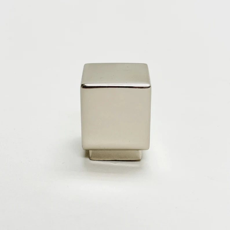 Polished Nickel "Glam" Cabinet Knobs and Drawer Pulls - Forge Hardware Studio