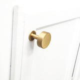 Lew's Square Bar Cabinet Knobs and Handles in Brushed Brass - Forge Hardware Studio