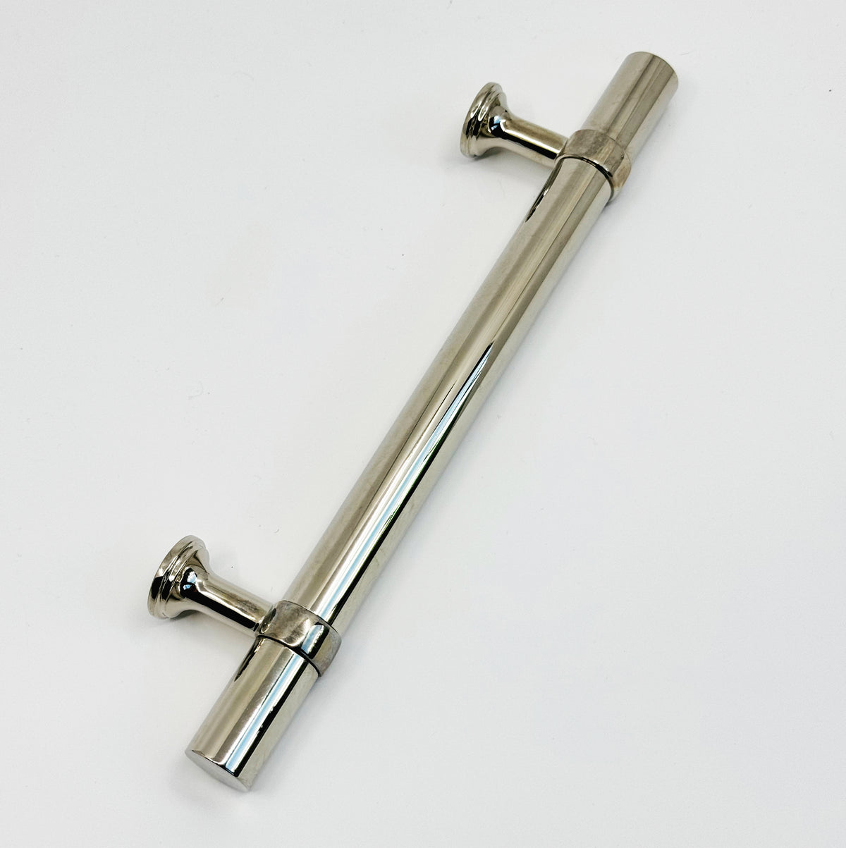 Smooth T-Bar "Contemporary" Polished Nickel Knobs and Pulls - Forge Hardware Studio