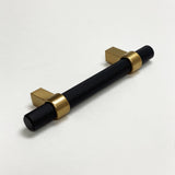 Knurled "Prelude" Champagne Bronze and Matte Black Cabinet Knobs and Drawer Pulls - Forge Hardware Studio