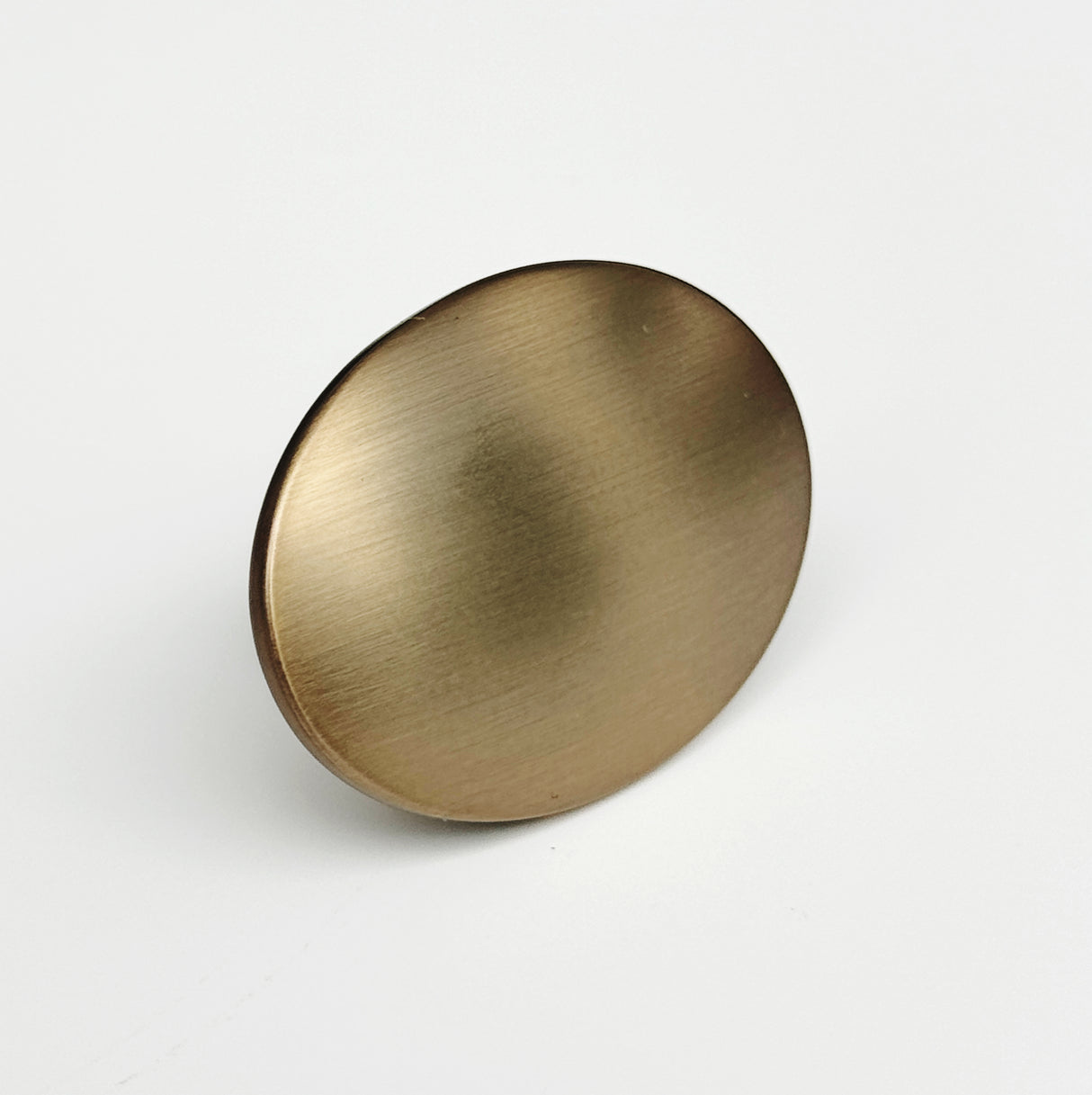 Brushed Bronze "Dome" Oval Cabinet Knob - Forge Hardware Studio